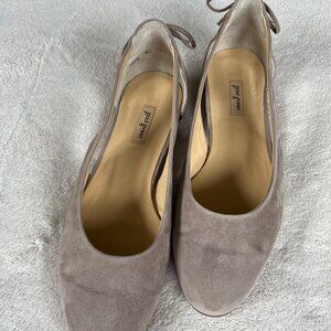 Paul Green 'Maureen' Cutout Flat Size 7 Rosewood Suede